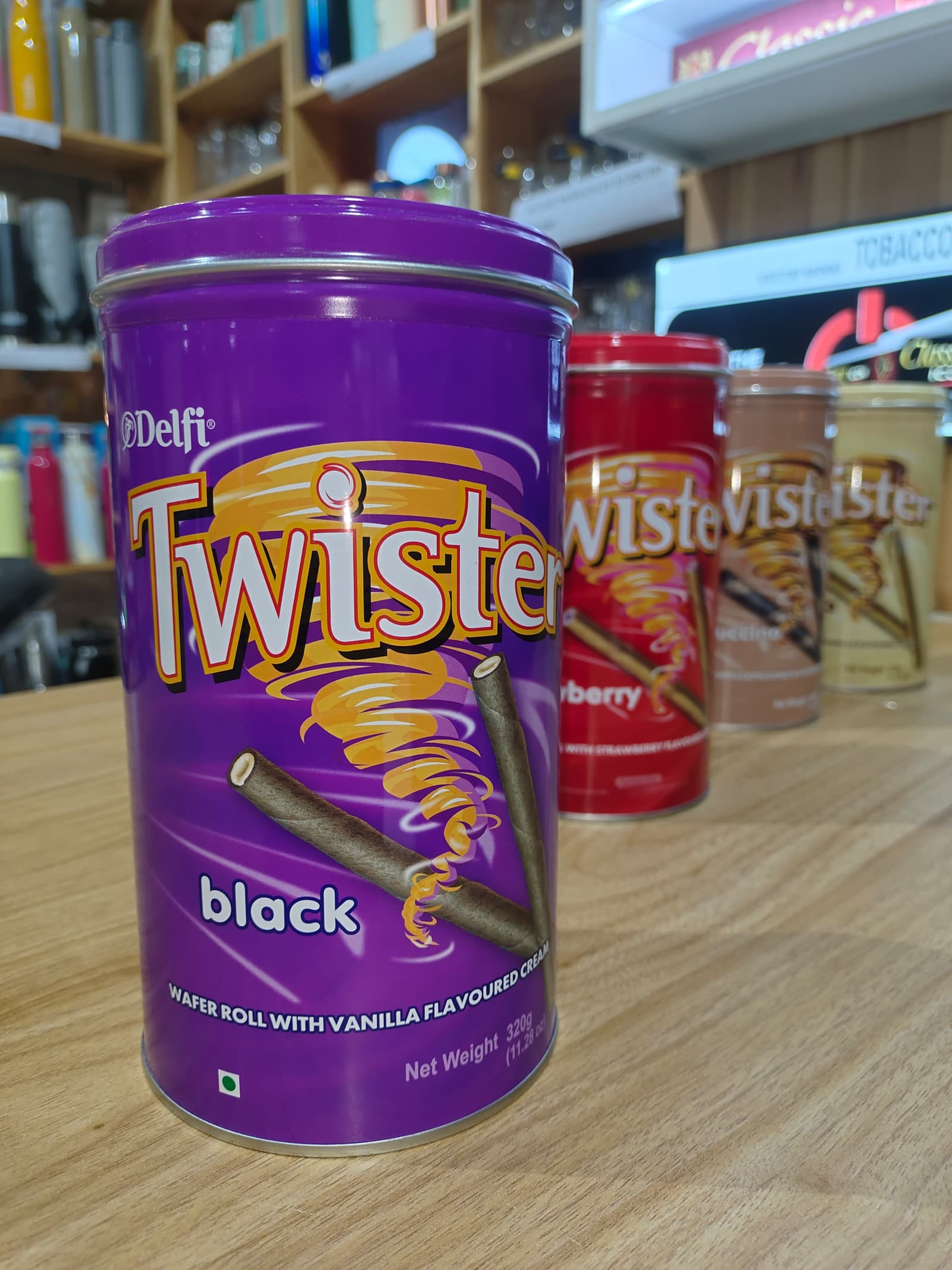 Delfi Twister Wafer Roll – Black - Popular Grocery Product in Dehradun
